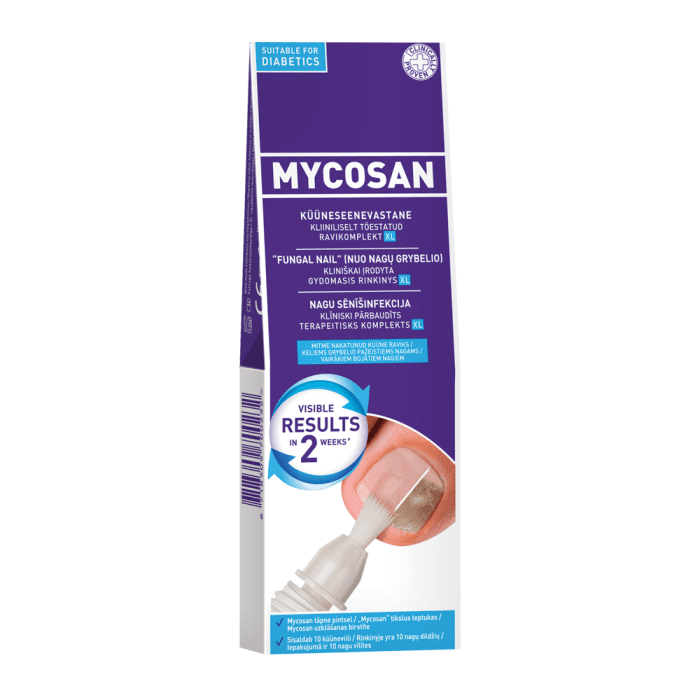 MYCOSAN serumas nuo nagų grybelio XL, nuo 4 m., 10 ml