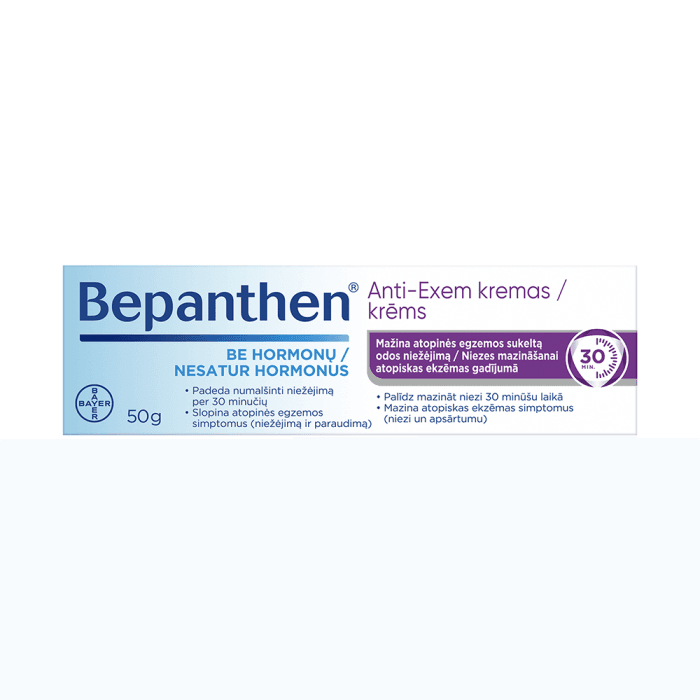 BEPANTHEN ANTI-EXEM kremas mažinantis niežėjimą, 50 g