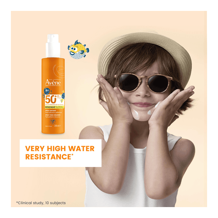 EAU THERMALE AVENE purškiamasis apsauginė emulsija vaikams nuo saulės SUN, SPF 50+, 200 ml-2