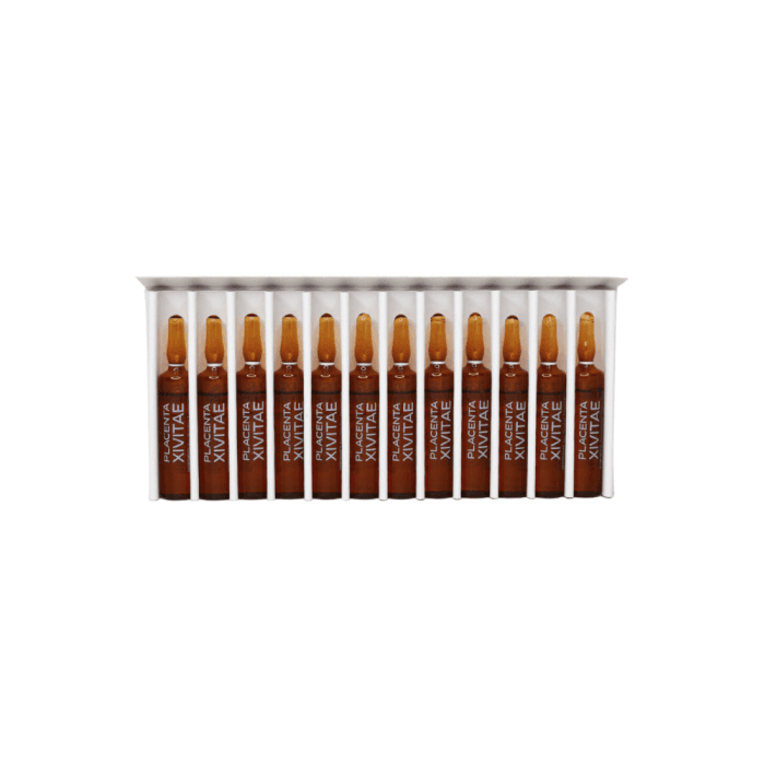 PLACENTA XIVITAE losjonas su biotechnologine placenta nuo plaukų slinkimo, 12 ampulių-1