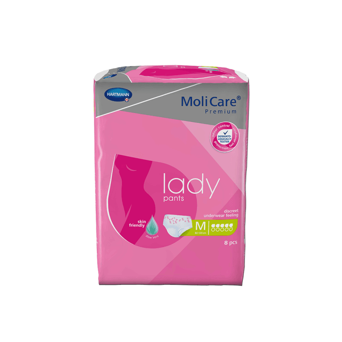 MOLICARE sauskelnės-kelnaitės, PREMIUM LADY, 5 lašai M, 8 vnt.