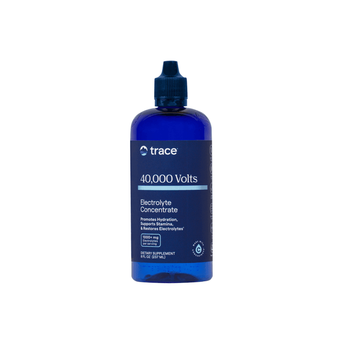 TRACE MINERALS elektrolitai sportui su kaliu CONCENTRACE 40 000 VOLTS, 237 ml