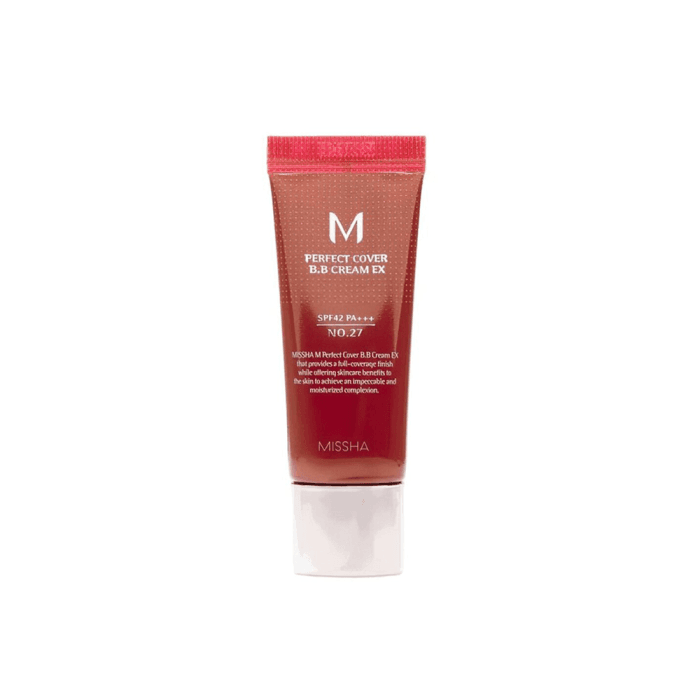 MISSHA BB veido kremas SPF42, 27 Honey Beige EX, M PERFECT COVER, 20 ml