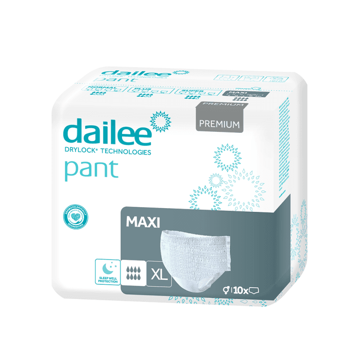 DAILEE PANT sauskelnės kelnaitės PREMIUM MAXI, XL dydis, 10 vnt.