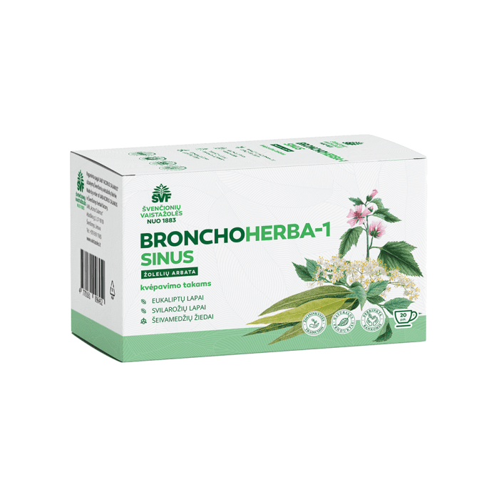 ACORUS CALAMUS žolelių arbata BRONCHOS-1, 20 vnt., 30 g