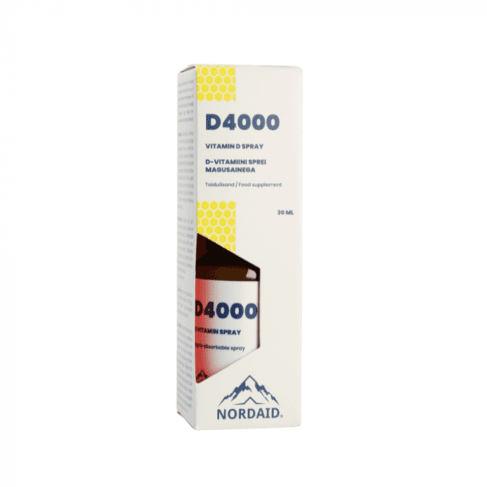 NORDAID purškiamas vitaminas D3 4000IU, mėtų skonio, 30ml, 30 ml