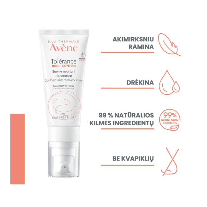 EAU THERMALE AVÈNE raminamasis balzamas TOLÉRANCE CONTROL, 40 ml-1