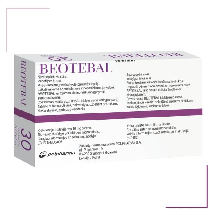 BEOTEBAL, 10 mg, Tabletės, N30-1