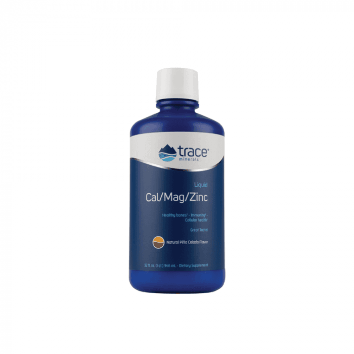 TRACE MINERALS kalcis/magnis/cinkas + vitaminas D, 473 ml