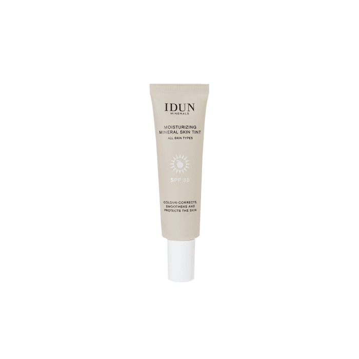 IDUN Minerals SKIN TINT drėkinamasis veido kremas su atspalviu SPF 30, Light Neutral Nr. 1417, 27 ml