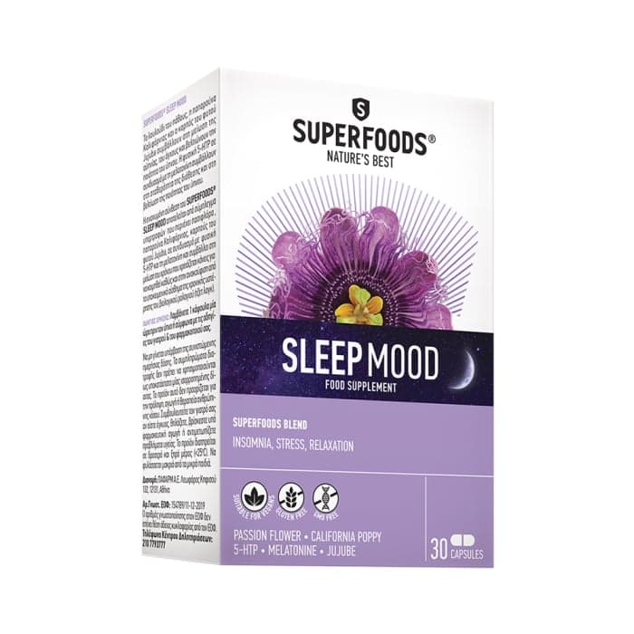 SUPERFOODS SLEEPMOOD, 30 kapsulių