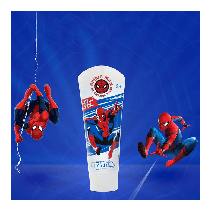 Mr. White SPIDER-MAN dantų pasta vaikams, mėtų skonio, 3-6 m., 75 ml-1
