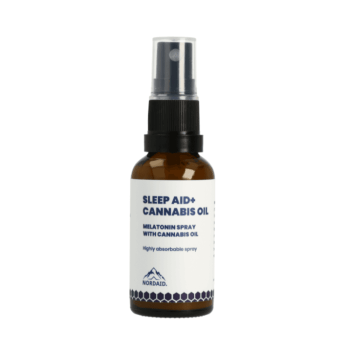 NORDAID SLEEP AID MELATONIN+CANNABIS OIL purškalas 1mg, 30 ml-2