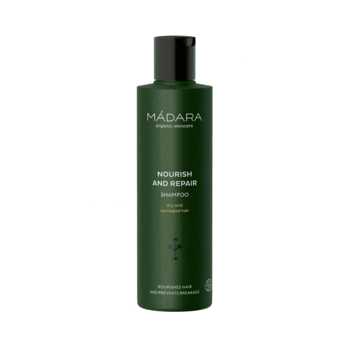 MADARA šampūnas sausiems ir pažeistiems plaukams, 250 ml