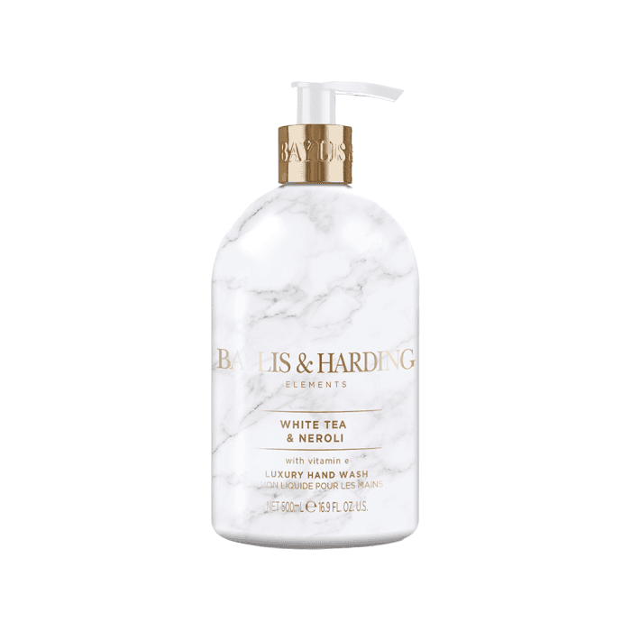 BAYLIS & HARDING skystas rankų muilas ELEMENTS WHITE TEA & NEROLI, 500 ml
