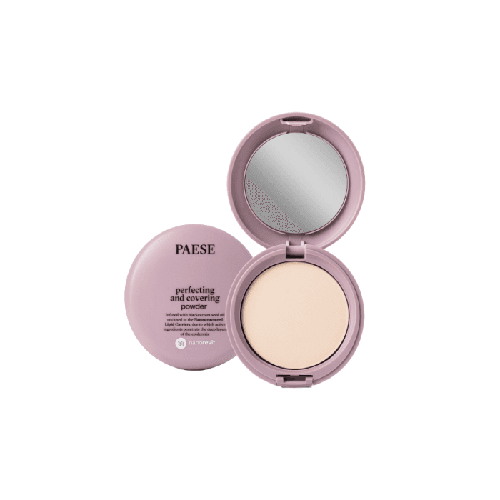 PAESE kompaktinė pudra NANOREVIT PERFECTING AND COVERING, spalva 02n, 9 g