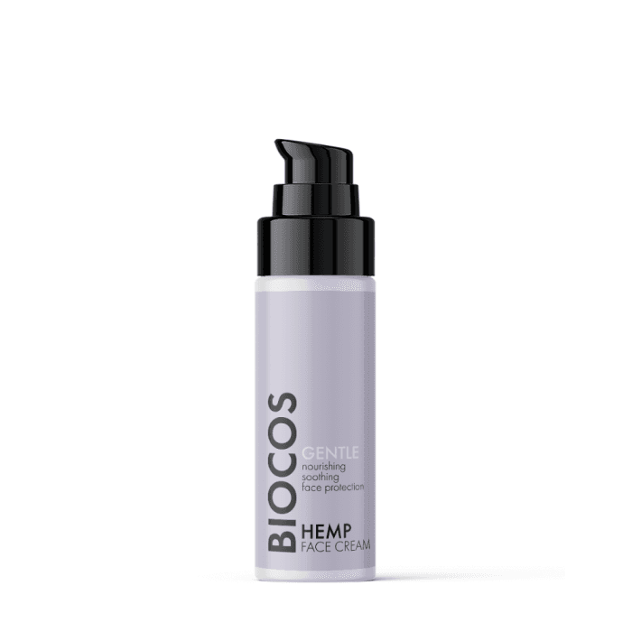 BIOCOS maitinamasis veido kremas jautriai odai HEMP, 30 ml