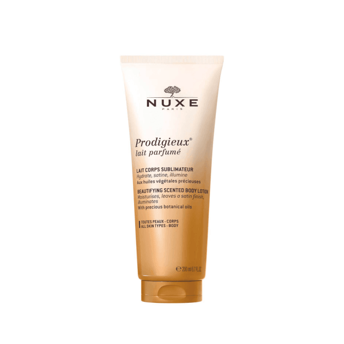 NUXE kvapusis kūno losjonas su blizgučiais PRODIGIEUX BEAUTIFYING, 200 ml