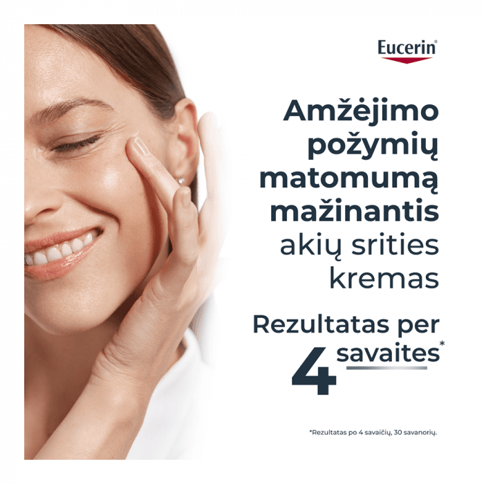 EUCERIN akių srities kremas su hialurono rūgštimi HYALURON-FILLER + 3x EFFECT, SPF 15, 15 ml-1