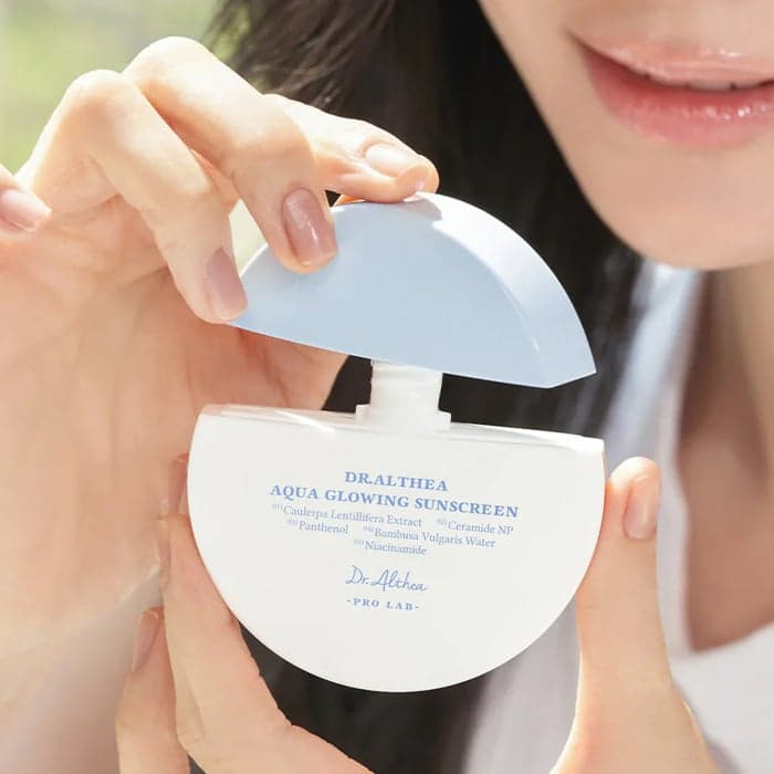 DR.ALTHEA AQUA GLOWING SUNSCREEN SPF50 apsauginis veido kremas nuo saulės, 45 ml-1