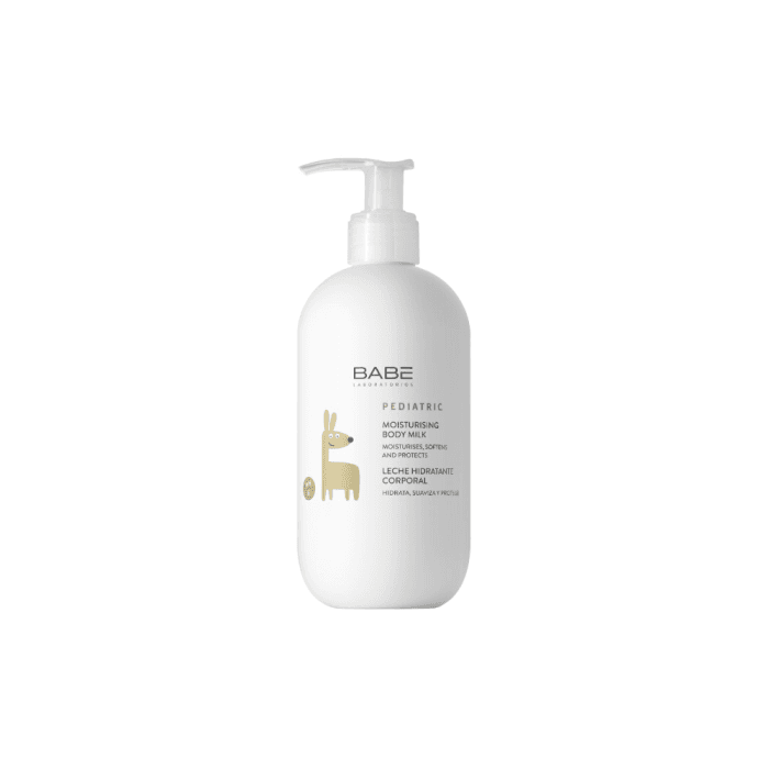 BABĒ drėkinamasis kūno pienelis PEDIATRIC, 500 ml