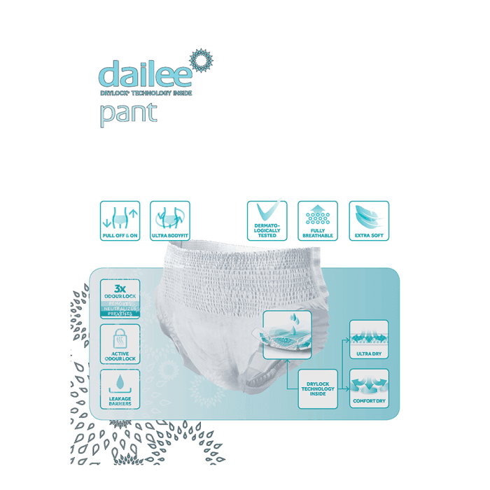 DAILEE PANT sauskelnės kelnaitės PREMIUM NORMAL M, 15 vnt.-1