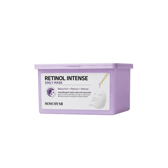 SOME BY MI lakštinės veido kaukės RETINOL INTENSE DAILY MASK, 30 vnt.
