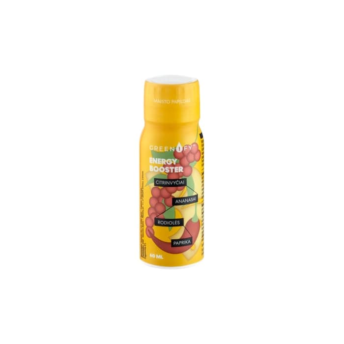 GREENIFY Energy Booster, adaptogenai, fizinei būklei palaikyti, 60 ml