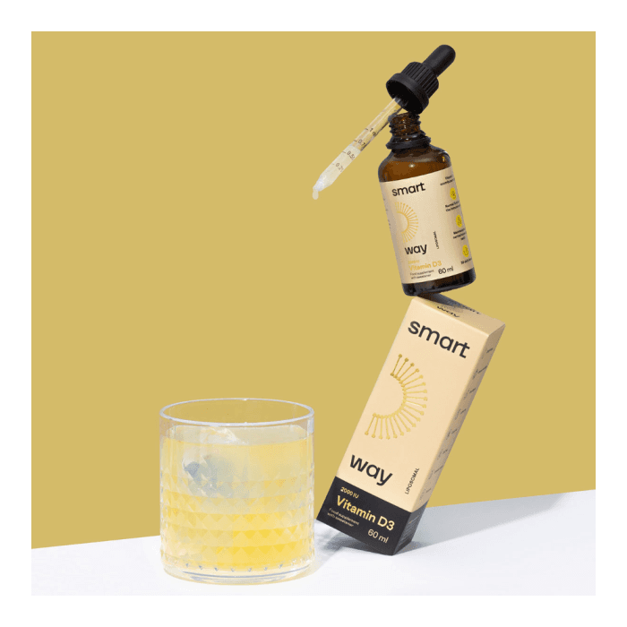 SMART WAY liposominis VITAMINAS D3 2000TV, abrikosų skonio, 60 ml-2