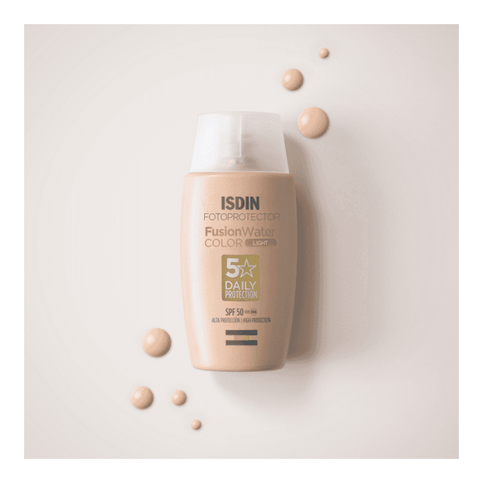 ISDIN atspalvį suteikianti veido emulsija FOTOPROTECTOR FUSION WATER, COLOR LIGHT, SPF 50, 50 ml-1