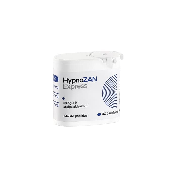 HYPNOZAN EXPRESS, 30 čiulpiamų tablečių