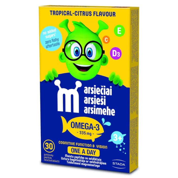 MARSIEČIAI OMEGA-3, 30 guminukų