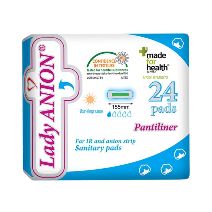 LADY ANION kasdieniai įklotai su anijonų juostele, 24 vnt.