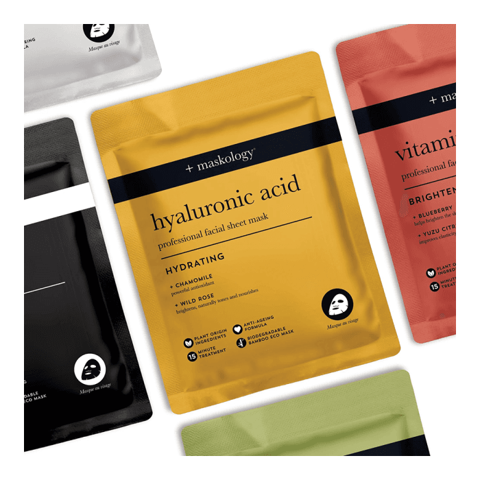 MASKOLOGY lakštinė veido kaukė su hialuronu, 22 ml-2