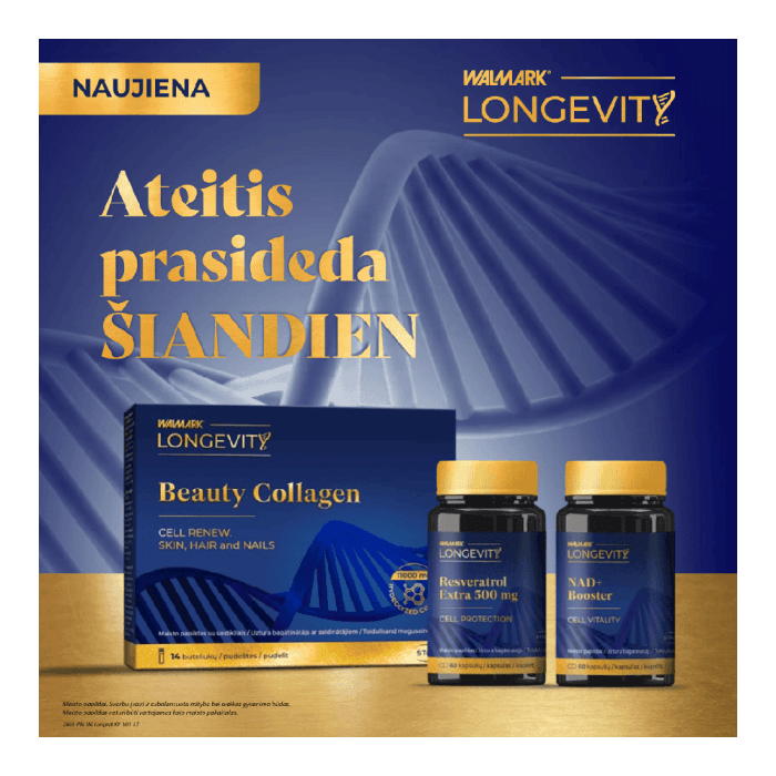 WALMARK LONGEVIT NAD+ Booster, 60 kapsulių-2