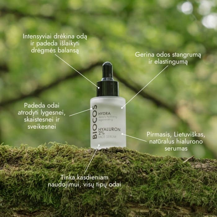 BIOCOS drėkinamasis veido serumas HYALURON, 30 ml-1