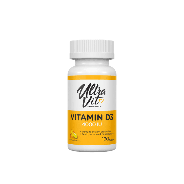 ULTRAVIT VITAMIN D3 4000IU, 120 kapsulių