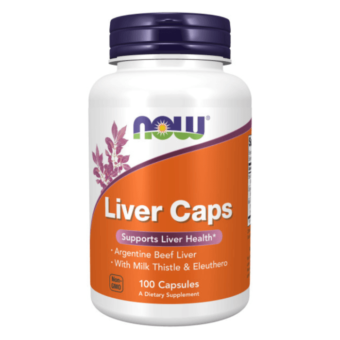 NOW Liver Caps, 100 kapsulių