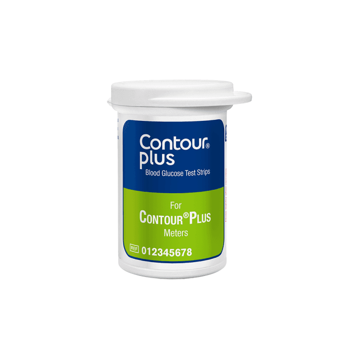 Contour plus diagnostinės juostelės, 50 vnt.-1