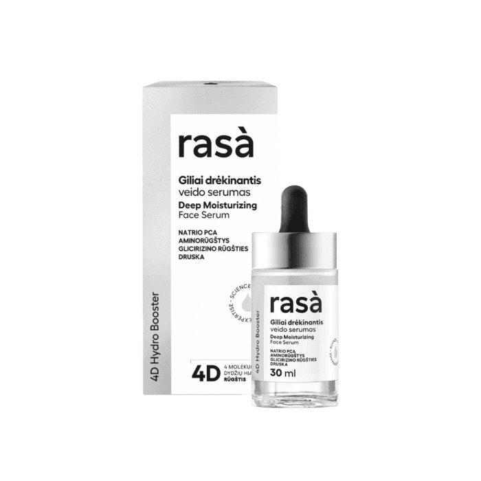 RASA giliai drėkinantis veido serumas 4D HYDRO BOOSTER, 30 ml