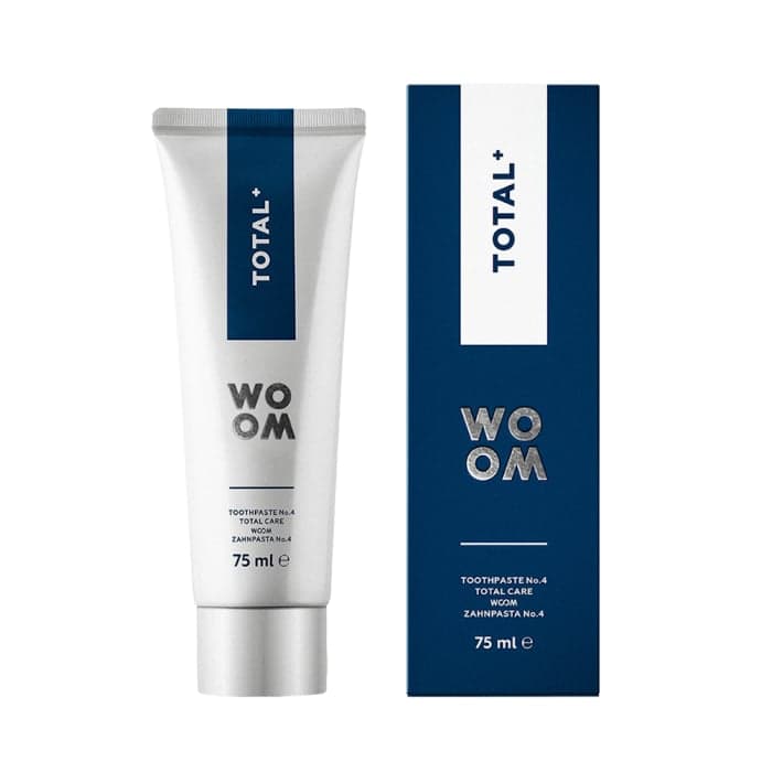 WOOM kompleksinė balinamoji dantų pasta TOTAL+, 75 ml