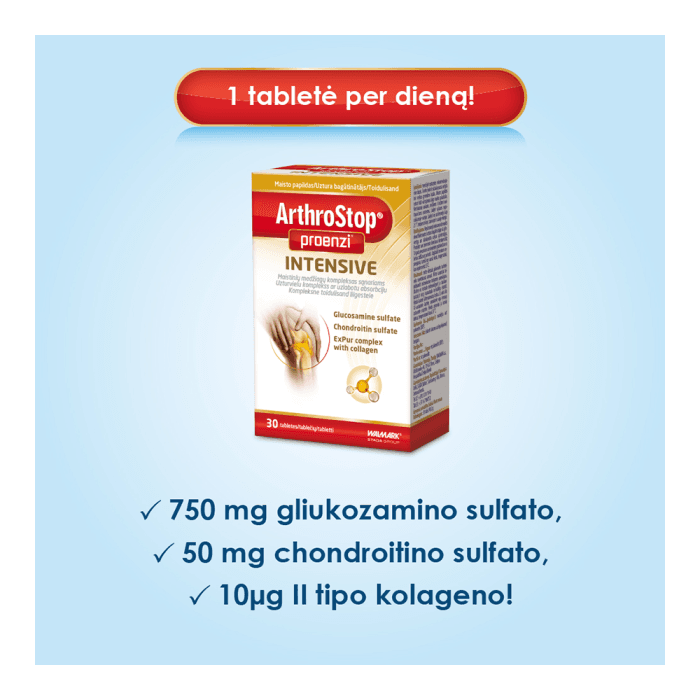 ARTHROSTOP PROENZI INTENSIVE (kompleksas sąnariams), 30 tablečių-1
