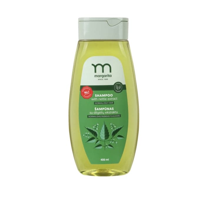 MARGARITA šampūnas su dilgėlių ekstraktu normaliems ir riebiems plaukams, 400 ml