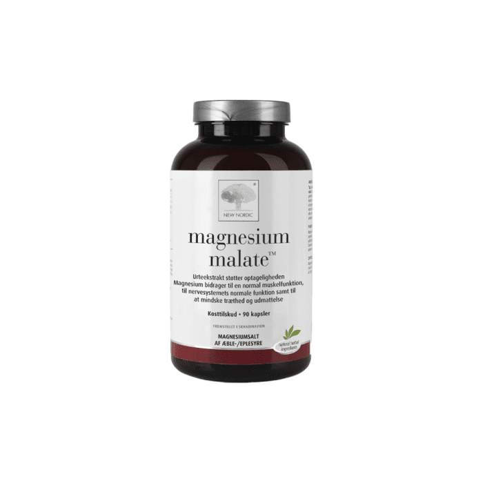 NEW NORDIC MAGNESIUM MALATE, 90 kapsulių