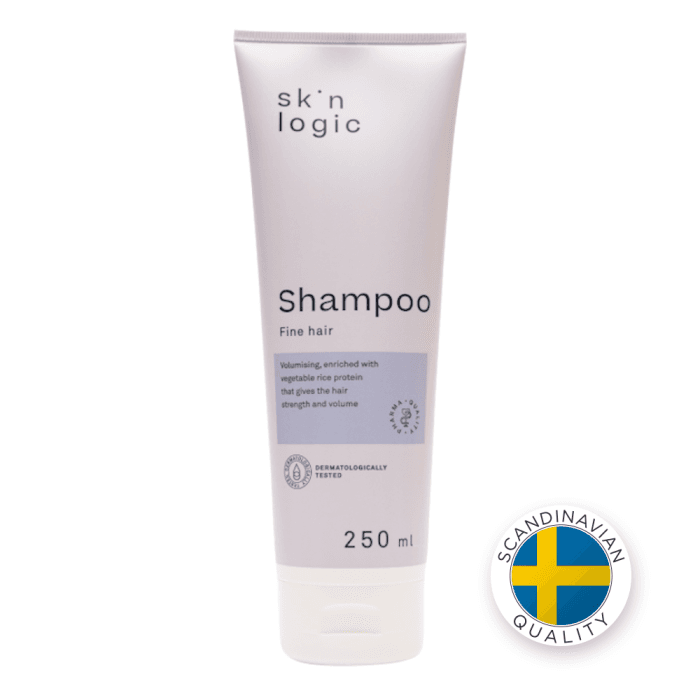 SKIN LOGIC apimties suteikiantis šampūnas normaliems ir ploniems plaukams, 250 ml