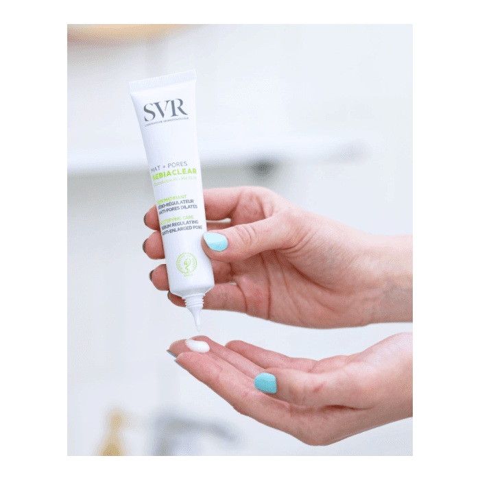 SVR veido kremas itin riebiai, į aknę linkusiai odai SEBIACLEAR MAT+PORES, 40 ml-1