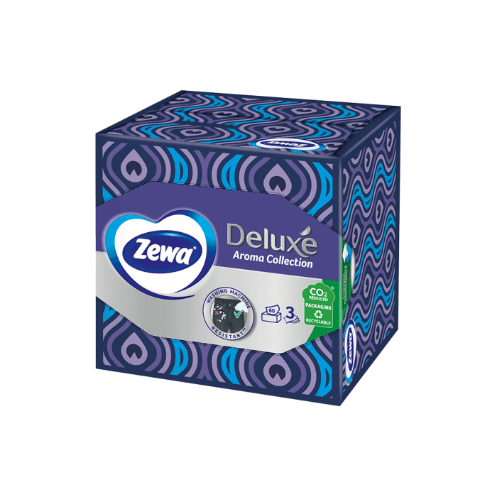 ZEWA popierinės nosinaitės DELUXE AROMA COLLECTION, 3 sluoksniai, 60 vnt.-2