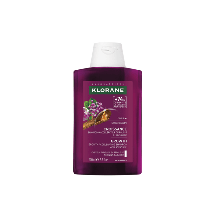 KLORANE šampūnas GROWTH su chininu, 200 ml