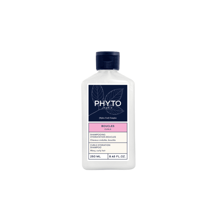 PHYTO drėkinantis šampūnas banguotiems, garbanotiems plaukams CURLS, 250 ml