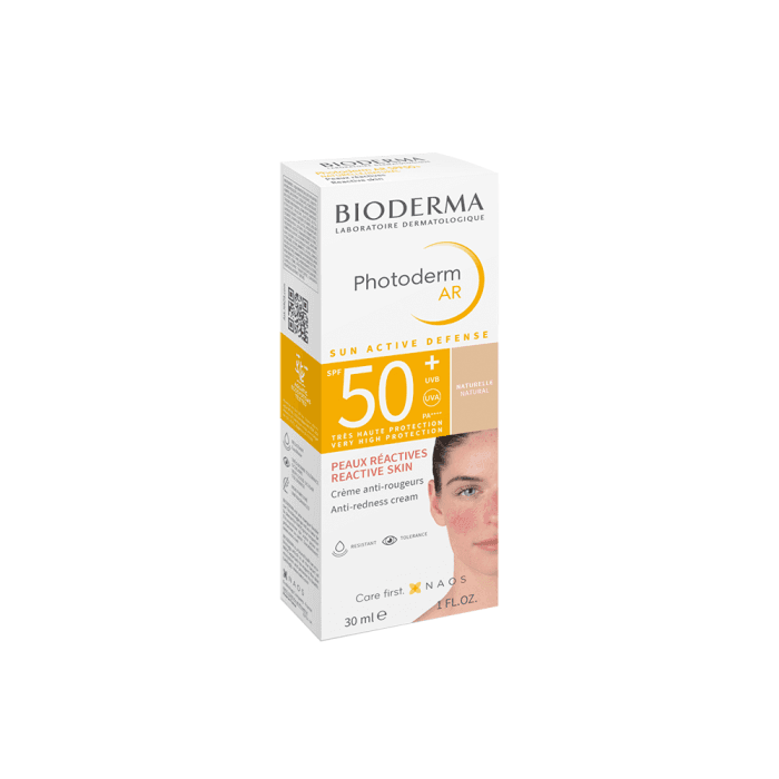 BIODERMA apsauginis kremas nuo saulės į raudonį linkusiai odai su išsiplėtusiais kapiliarais PHOTODERM AR, SPF50+, 30 ml-2